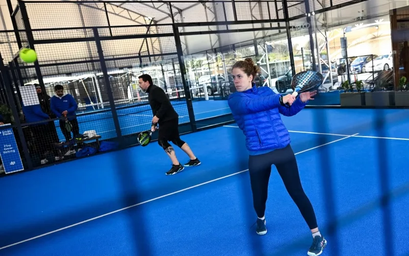here Staff play at Druid Padel Kimmage