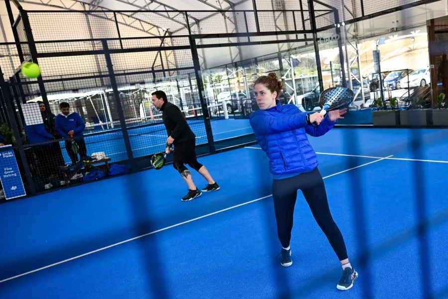 here Staff play at Druid Padel Kimmage