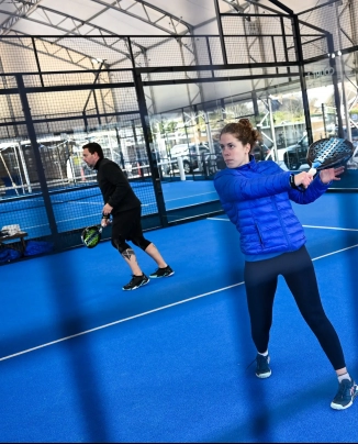  Staff play at Druid Padel Kimmage